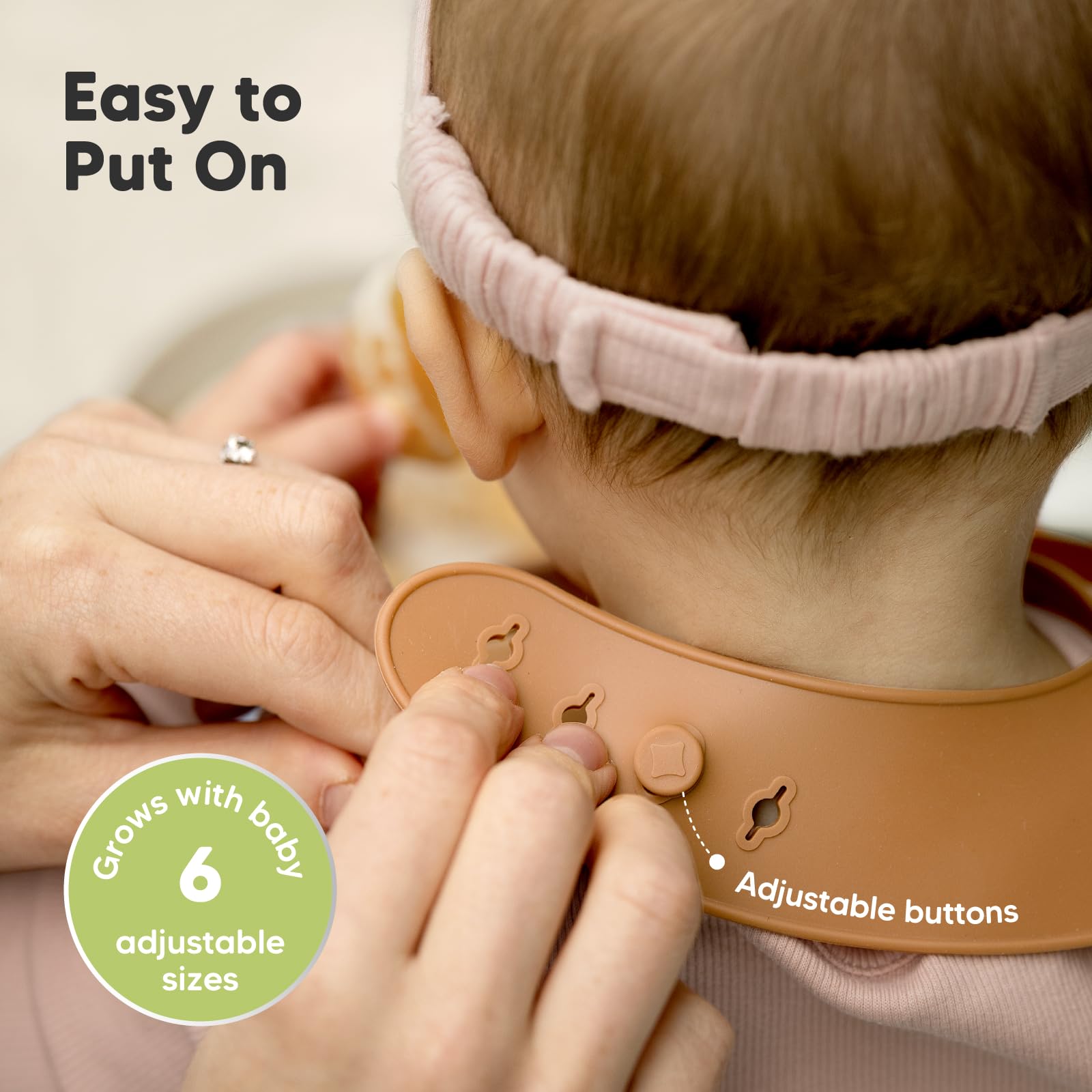Foto 5 | Baberos de Silicona Keababies Resistentes 2 Pack  - Venta Internacional