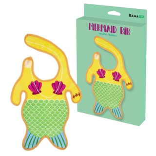 Foto 1 | Babero Gamago De Felpa Con Forma De Sirena Para Bebés De 6 Meses O Más Unisex - Venta Internacional.