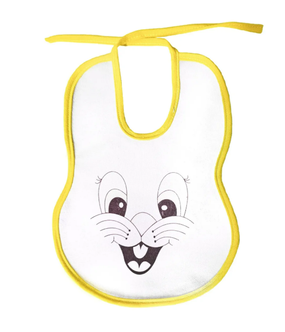 Foto 5 pulgar | Babero Bebe De Tela Y Plastificado Atrás Impermeable 12pza