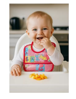 Foto 2 | 12 Piezas Baberos Para Bebe Tela Frente Impermeables Atras