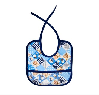 Foto 4 | 12 Piezas Baberos Para Bebe Tela Frente Impermeables Atras
