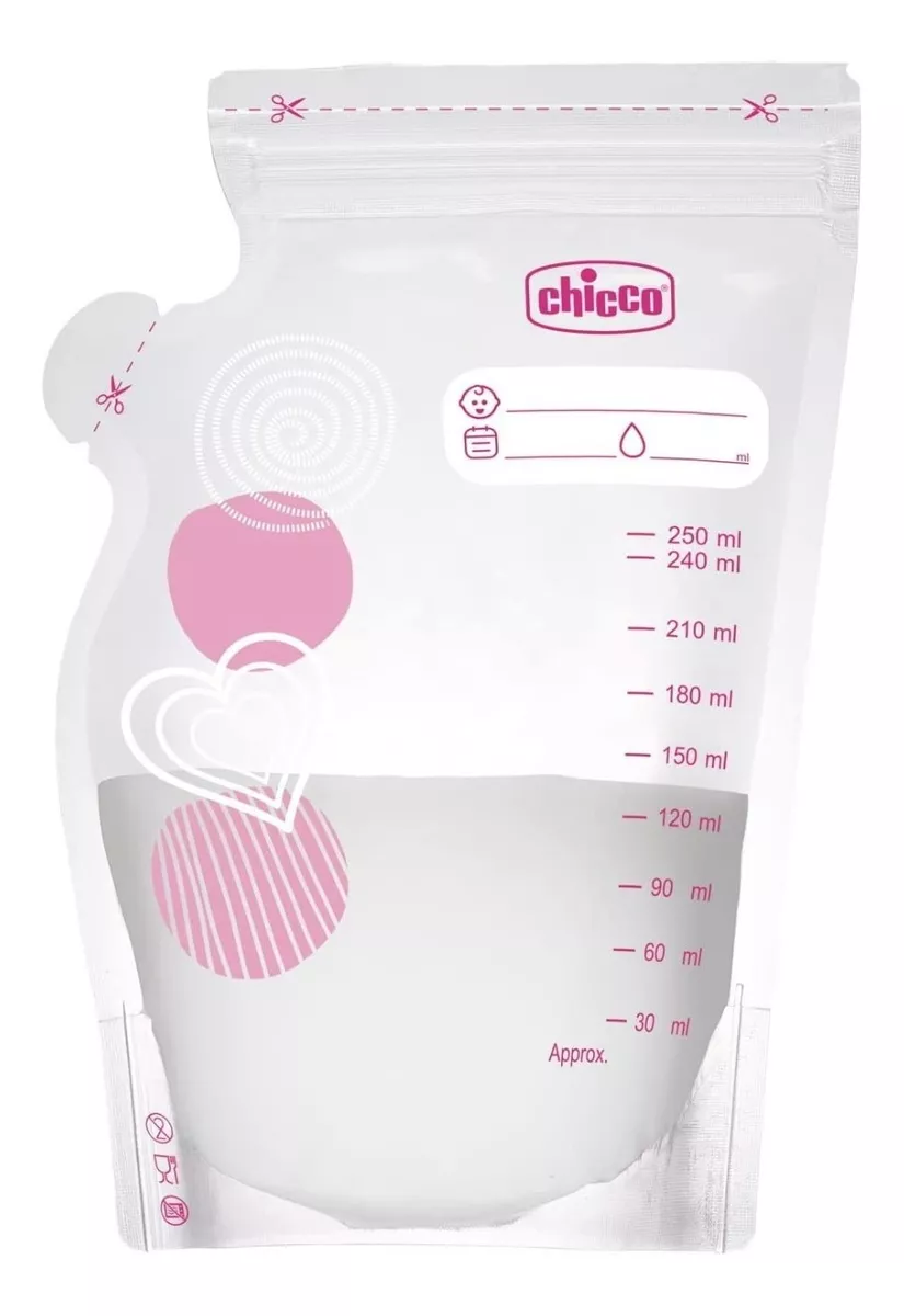 Bolsa para Lactancia Chicco 250 Ml 30 Piezas