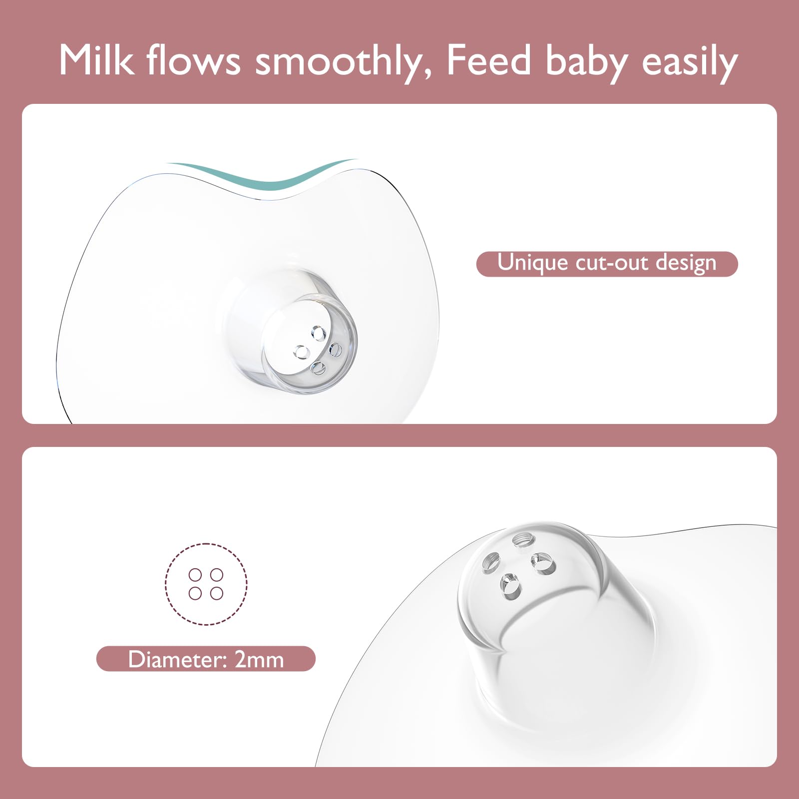 Foto 6 | Contact Nipple Shields Momcozy, 100% Silicona Apta Para Uso Alimentario - Venta Internacional.