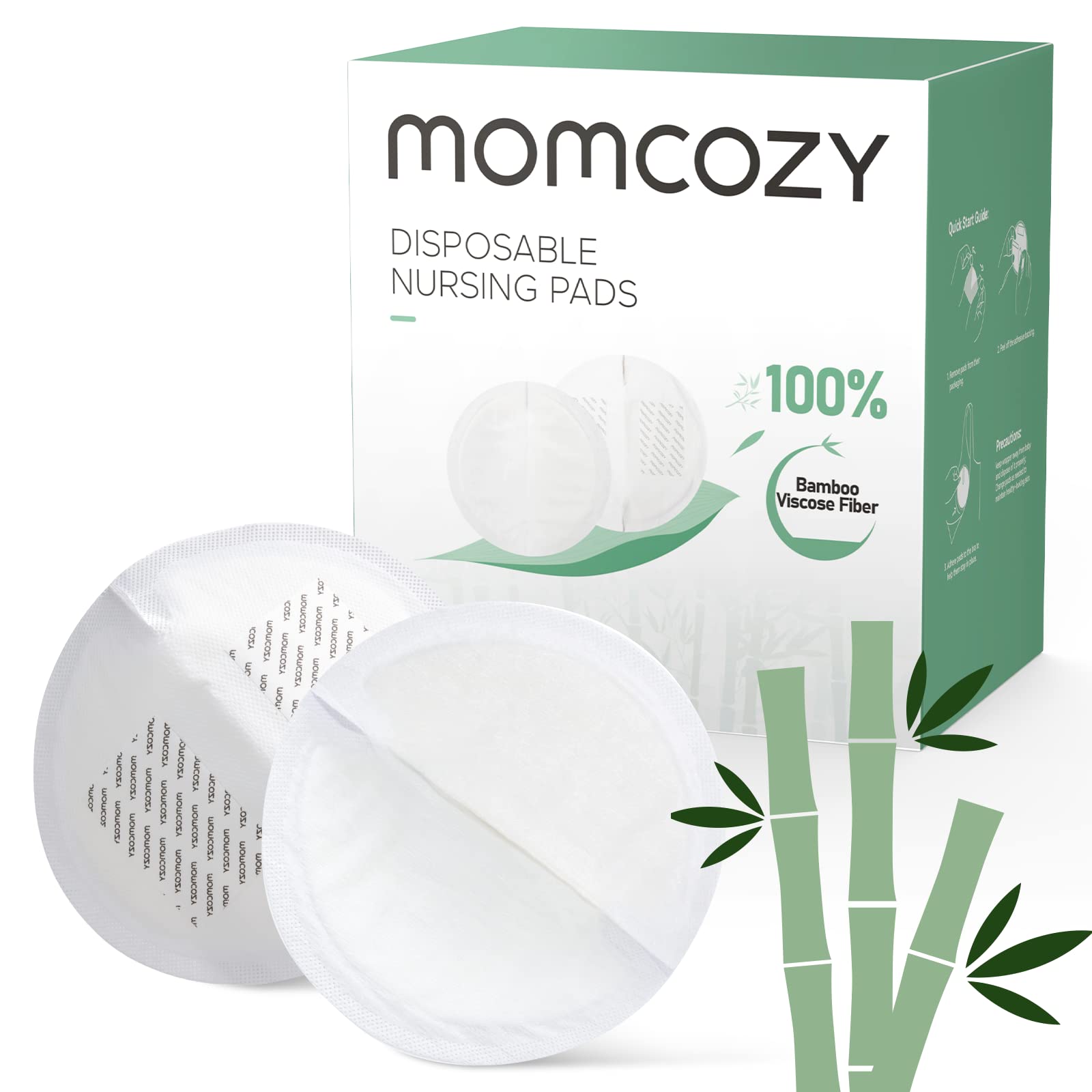 Foto 1 | Almohadillas De Lactancia Desechables Momcozy De Fibra De Bambú, 120 Unidades - Venta Internacional.