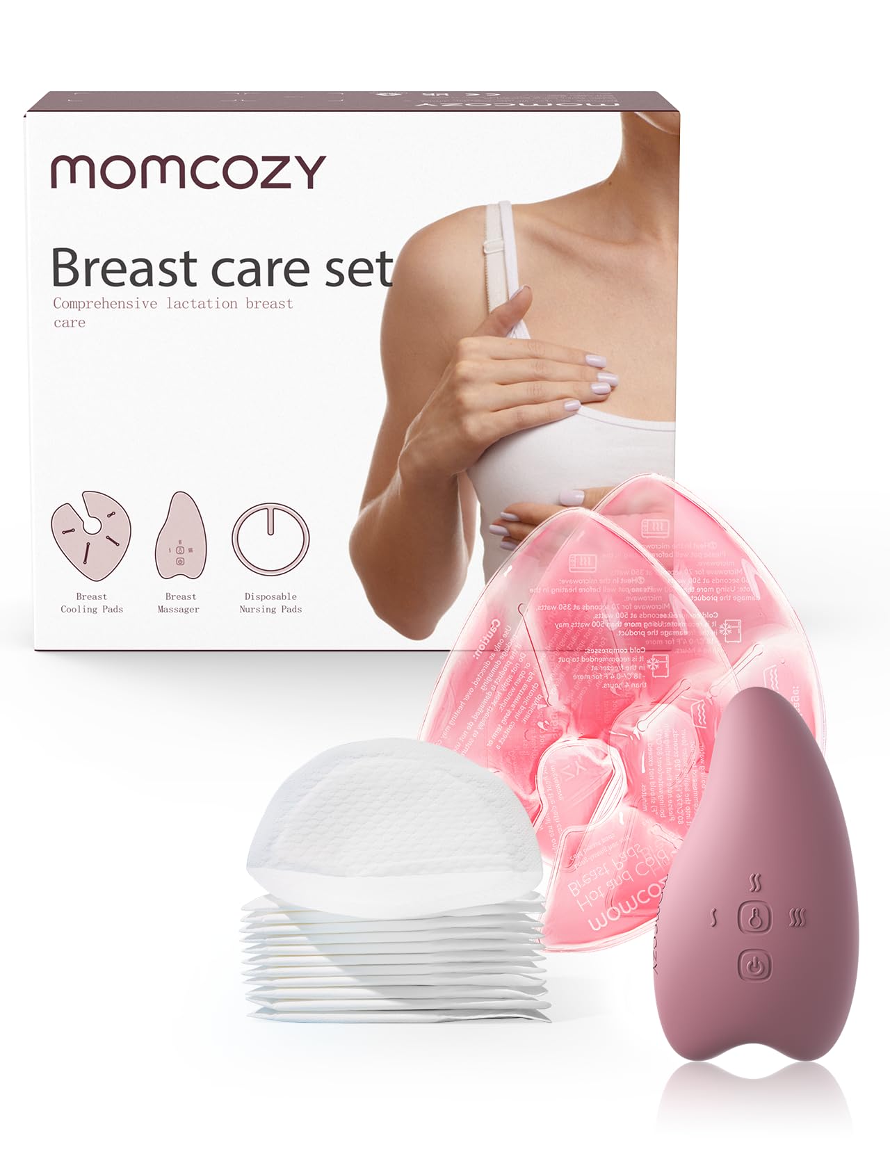 Foto 1 | Kit De Cuidado Momcozy Para Amamantar Essentials Con Masajeador De Lactancia - Venta Internacional.