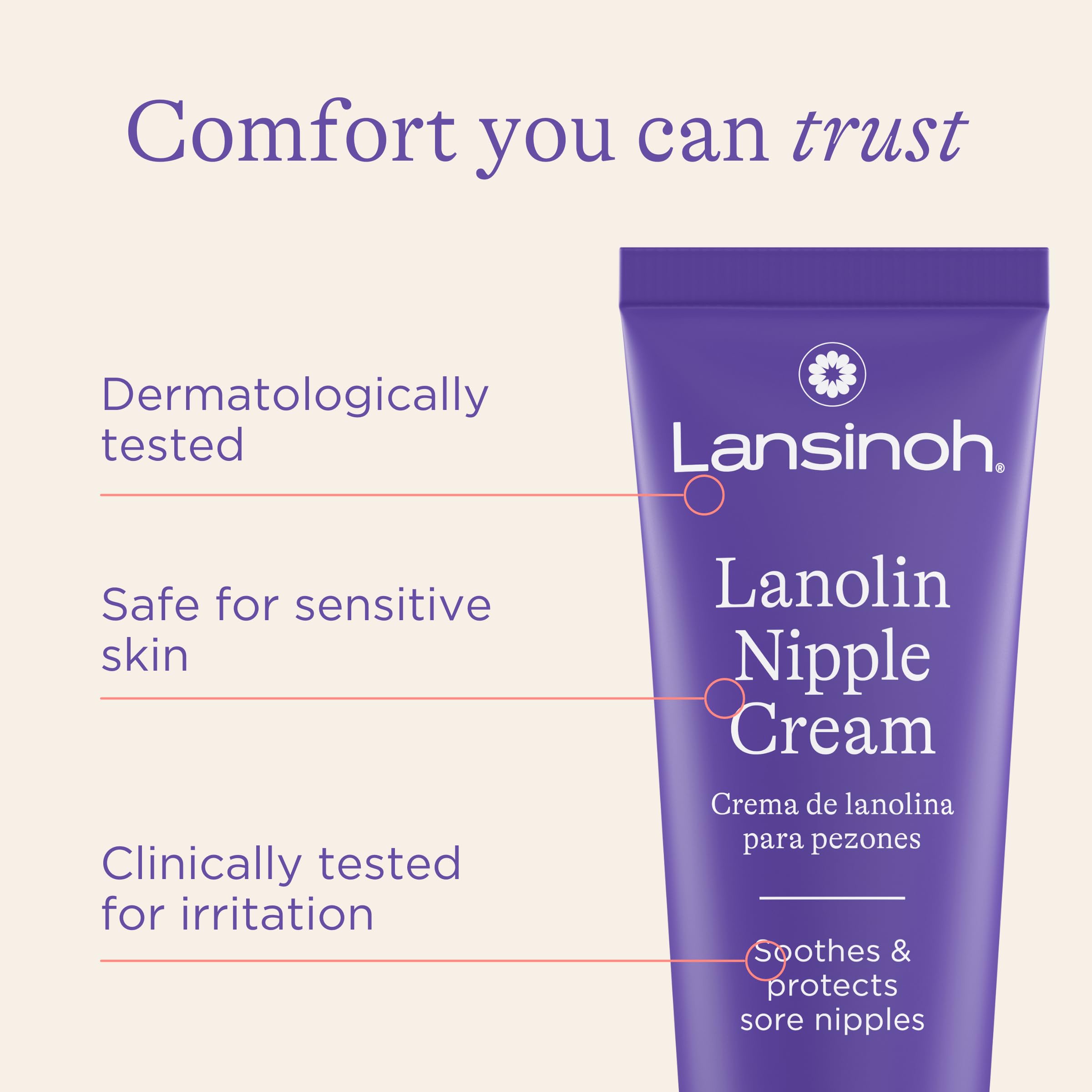 Foto 6 pulgar | Crema Para Pezones Lansinoh Lanolin 100% Natural 41 Ml Para Amamantar - Venta Internacional.