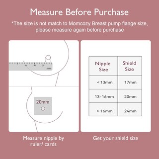 Foto 2 | Protectores Para Pezones Momcozy, 100% Silicona Apta Para Uso Alimentario, 20 Mm - Venta Internacional.