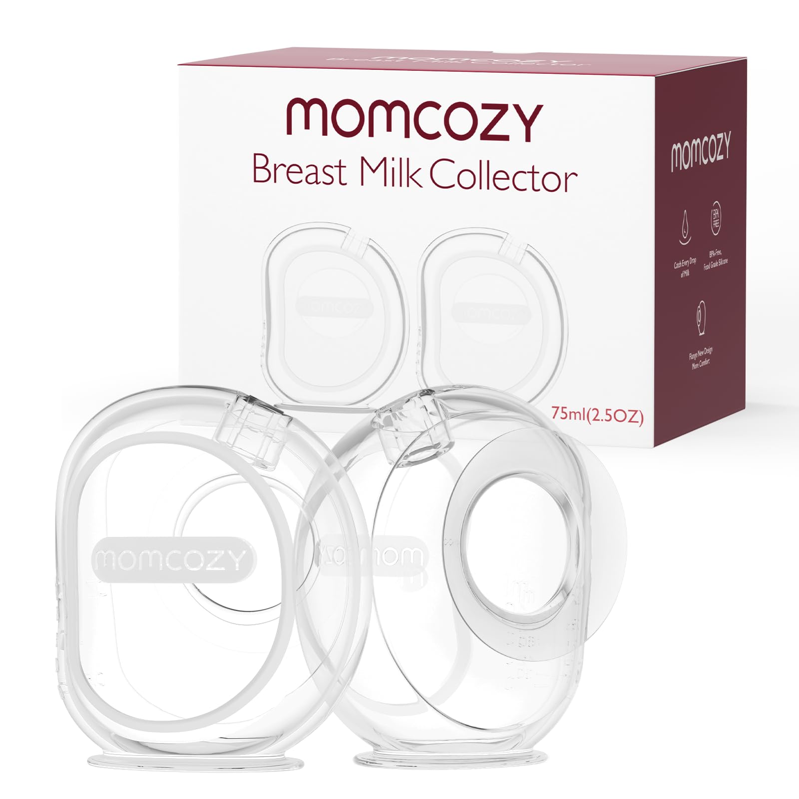 Recogedor De Leche Para Lactancia Milk Collector Momcozy Pea, 75 Ml, Paquete De 2 - Venta Internacional.