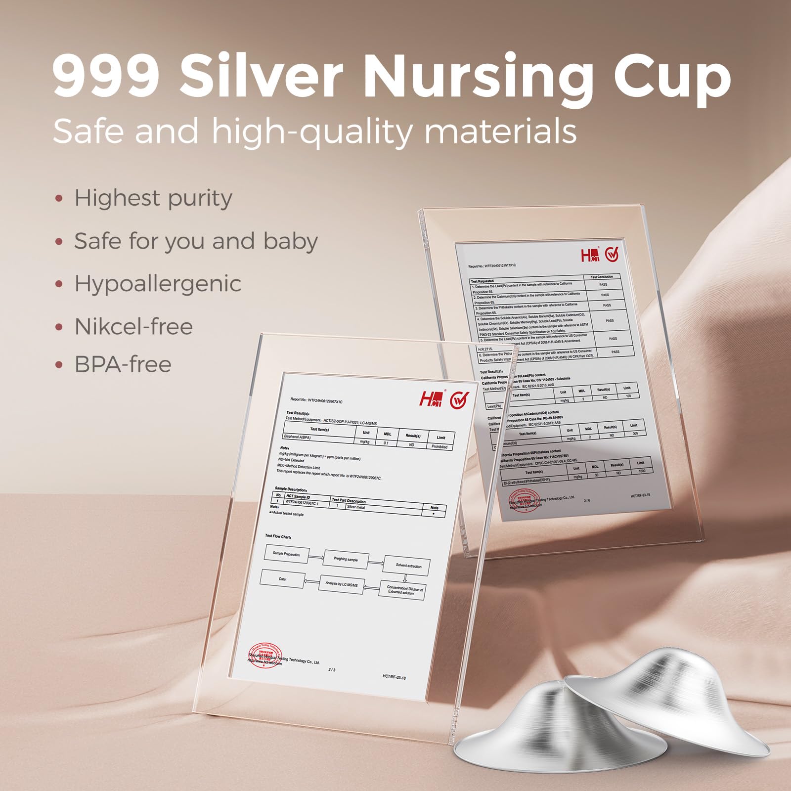 Foto 4 pulgar | Copas De Lactancia Plateadas Momcozy 999 Silver Pniple Shield Xxl - Venta Internacional.