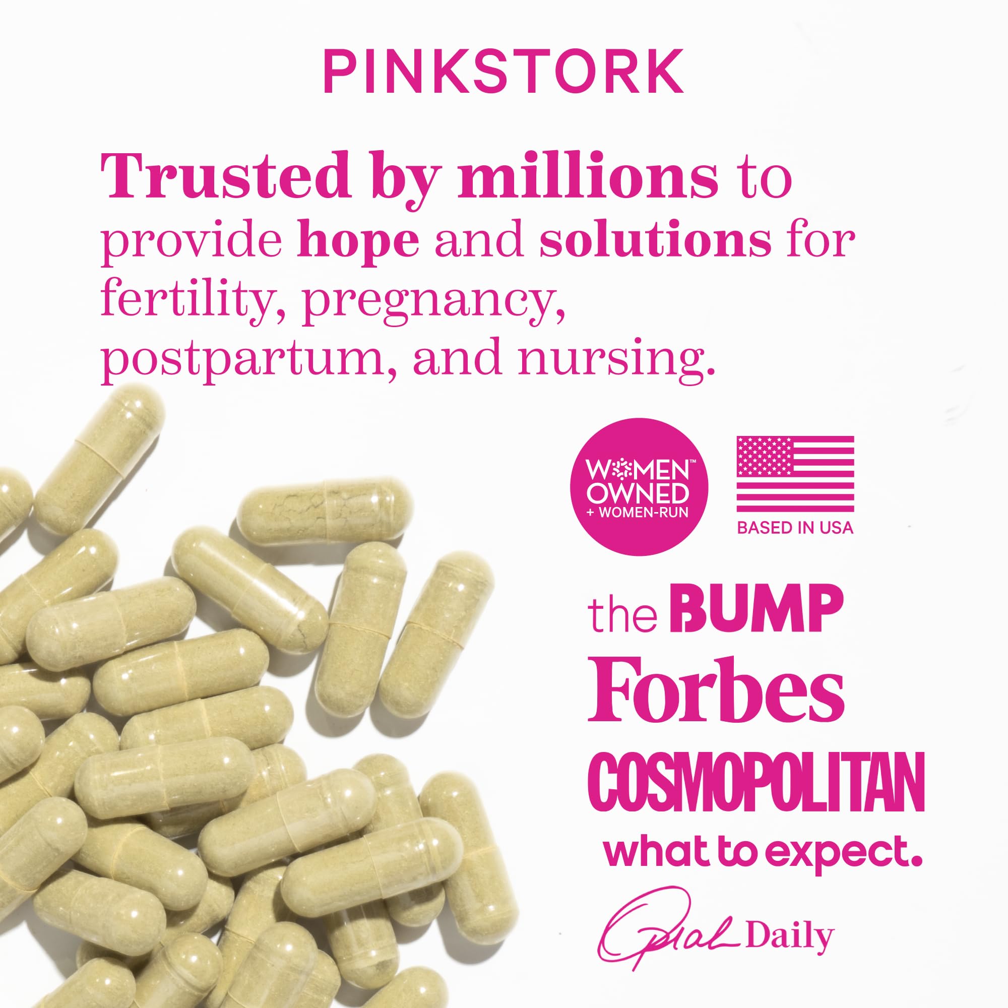 Foto 7 pulgar | Suplemento De Lactancia Pink Stork Pumping Moms 180 Cápsulas - Venta Internacional.