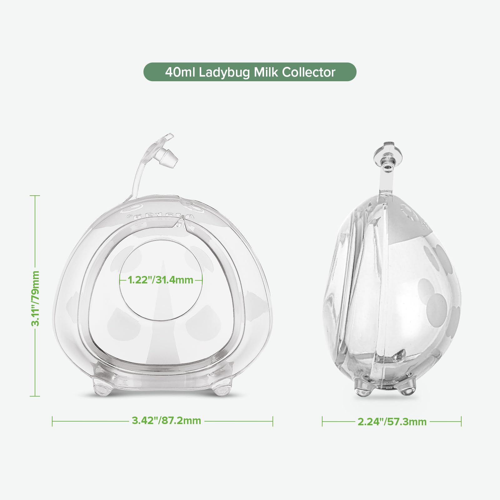 Foto 8 pulgar | Colector de Leche Materna de Silicona Haakaa Ladybug 40 ml 2 Unidades - Venta Internacional