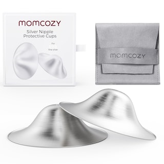 Foto 1 | Vasos de Lactancia Momcozy Plateados Diseño sin Agujeros - Venta Internacional