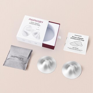 Foto 7 | Vasos de Lactancia Momcozy Plateados Diseño sin Agujeros - Venta Internacional