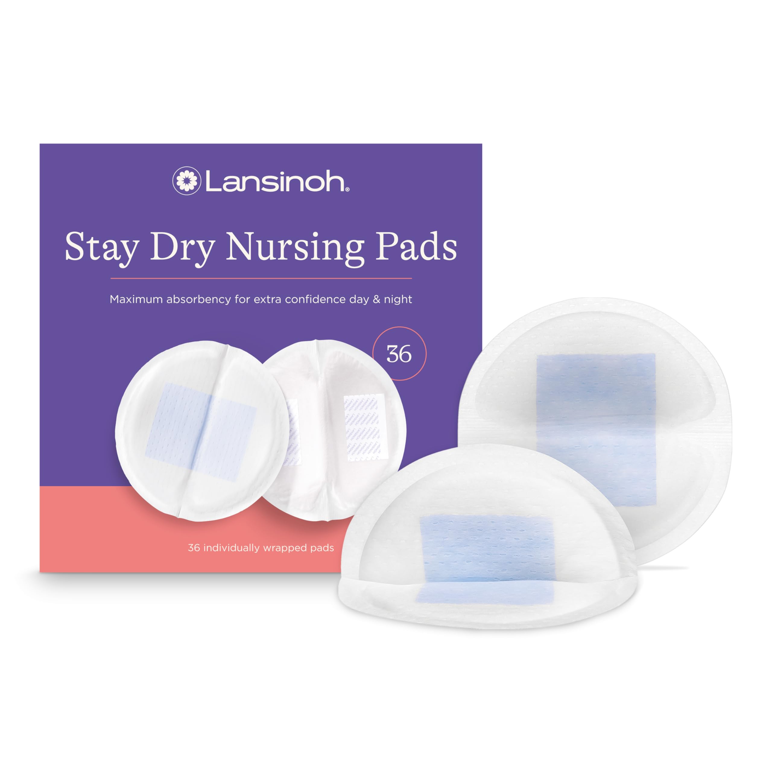 Foto 1 | Almohadillas De Lactancia Desechables Lansinoh Stay Dry, 36 Unidades - Venta Internacional.