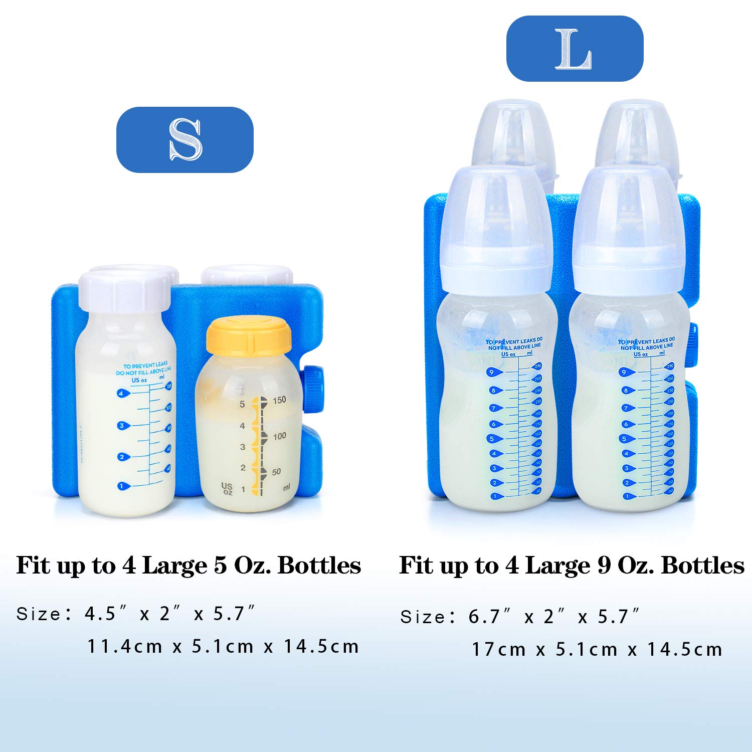 Foto 2 | Paquete De Hielo Para Leche Materna Teamoy, Paquete De 2 Para Almacenamiento Sin Bpa - Venta Internacional.