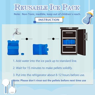 Foto 5 | Paquete De Hielo Para Leche Materna Teamoy, Paquete De 2 Para Almacenamiento Sin Bpa - Venta Internacional.