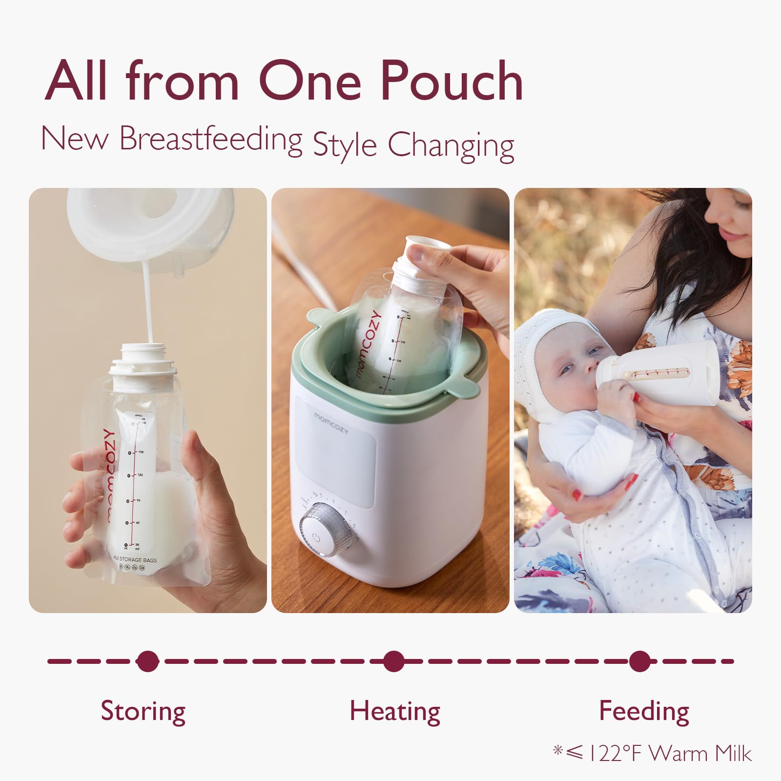 Foto 3 pulgar | Kit De Almacenamiento Y Alimentación De Leche Materna Momcozy 3 En 1, 25 Piezas - Venta Internacional.