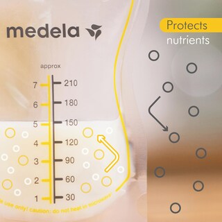 Foto 3 | Bolsas De Almacenamiento De Leche Materna Medela Easy Pour 210 Ml, 200 Unidades - Venta Internacional.