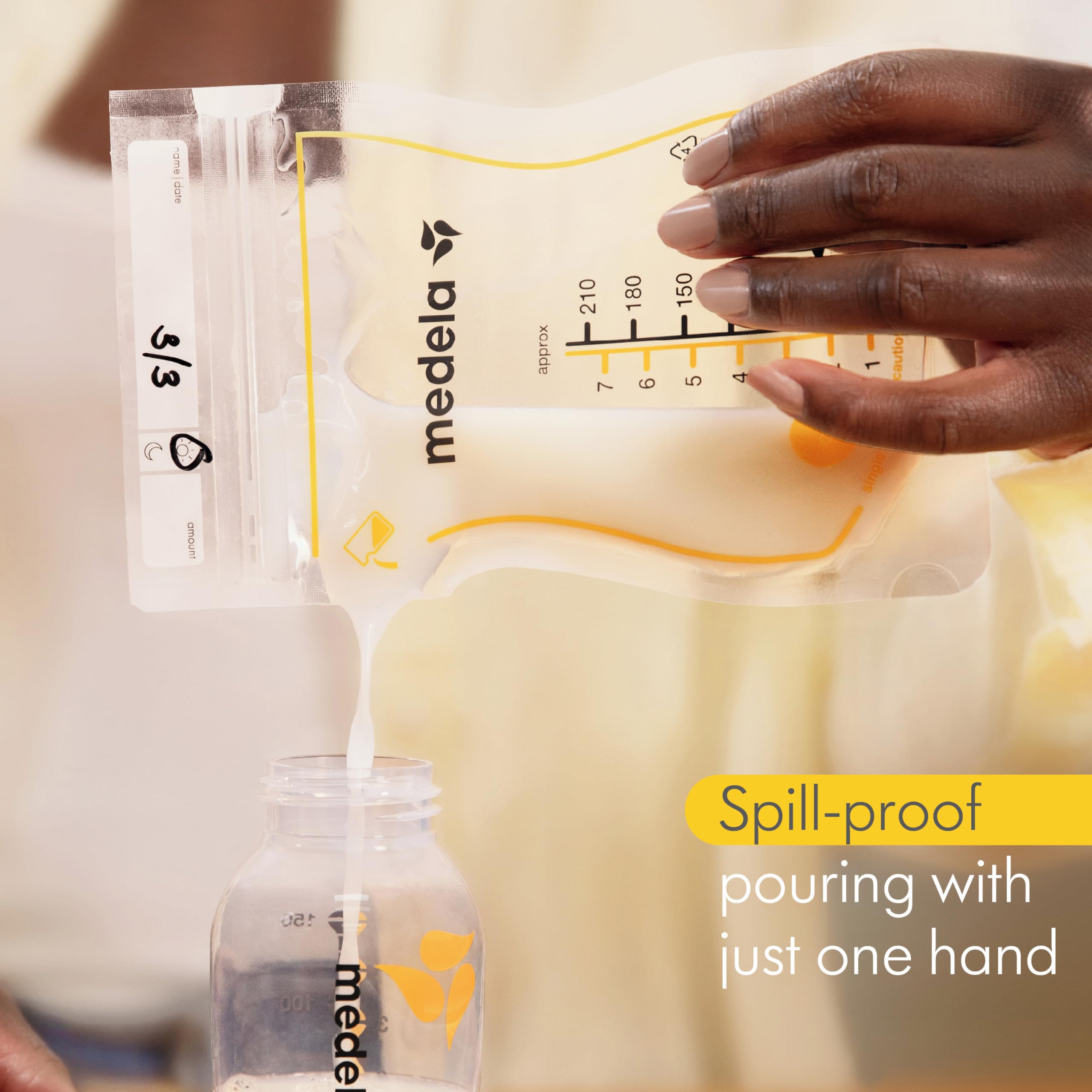 Foto 5 | Bolsas De Almacenamiento De Leche Materna Medela Easy Pour 210 Ml, 200 Unidades - Venta Internacional.