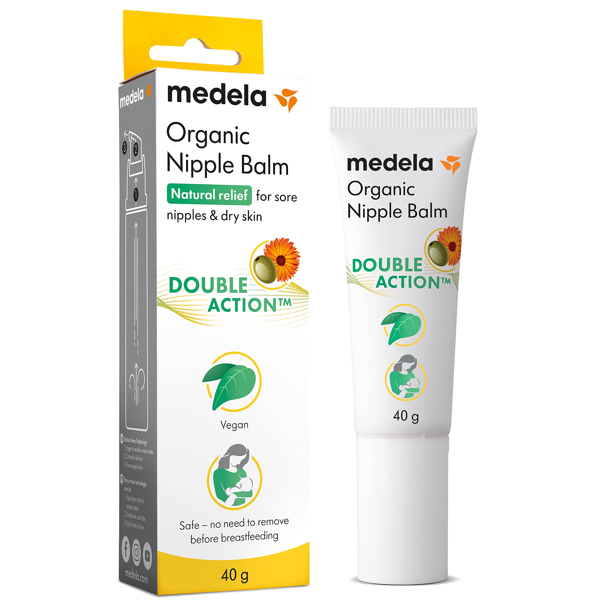 Foto 2 pulgar | Crema Para Pezones Medela Organic, 40 Ml, Protección Calmante, Vegana - Venta Internacional.