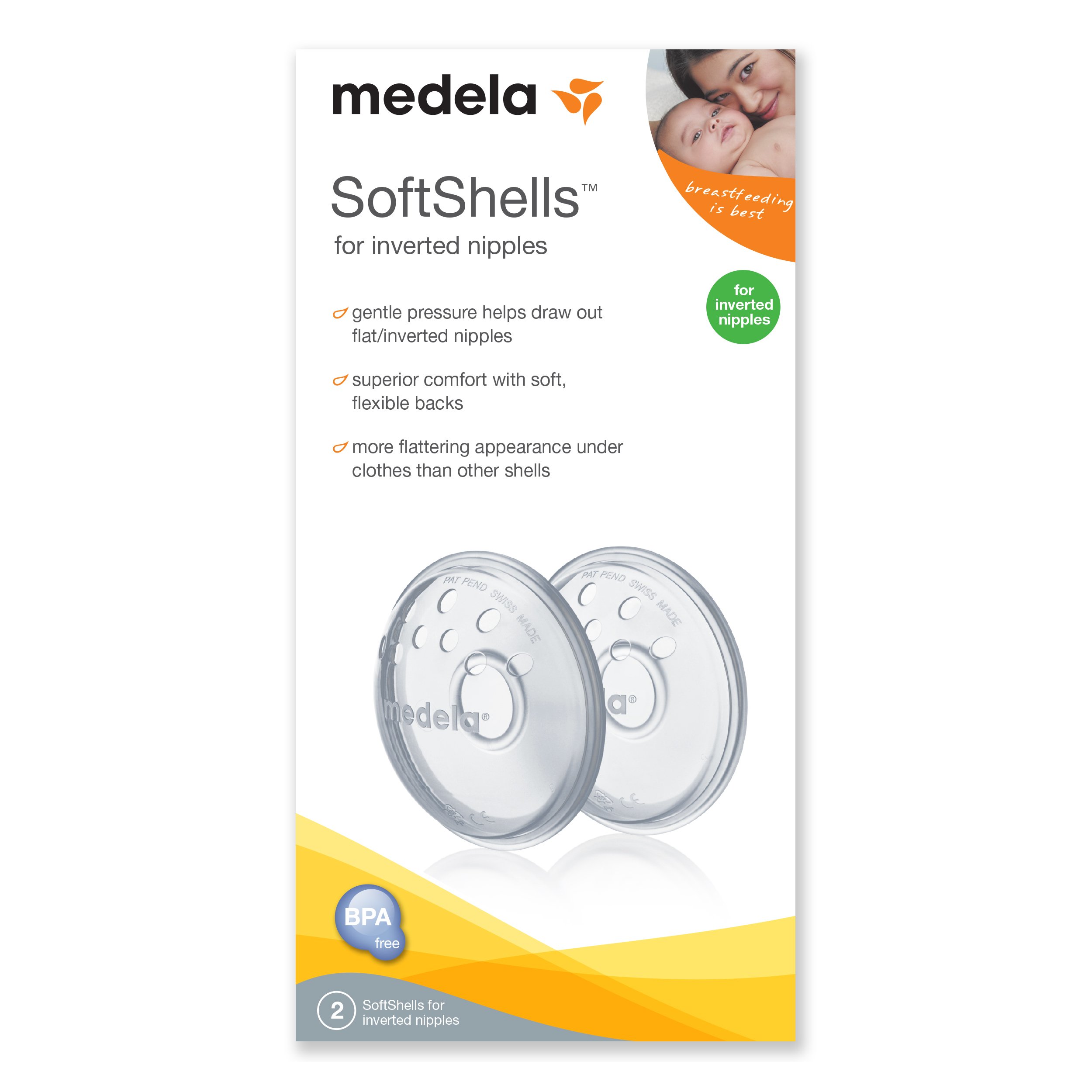 Foto 4 pulgar | Conchas Mamarias Medela Softshells Para Pezones Planos O Invertidos - Venta Internacional.