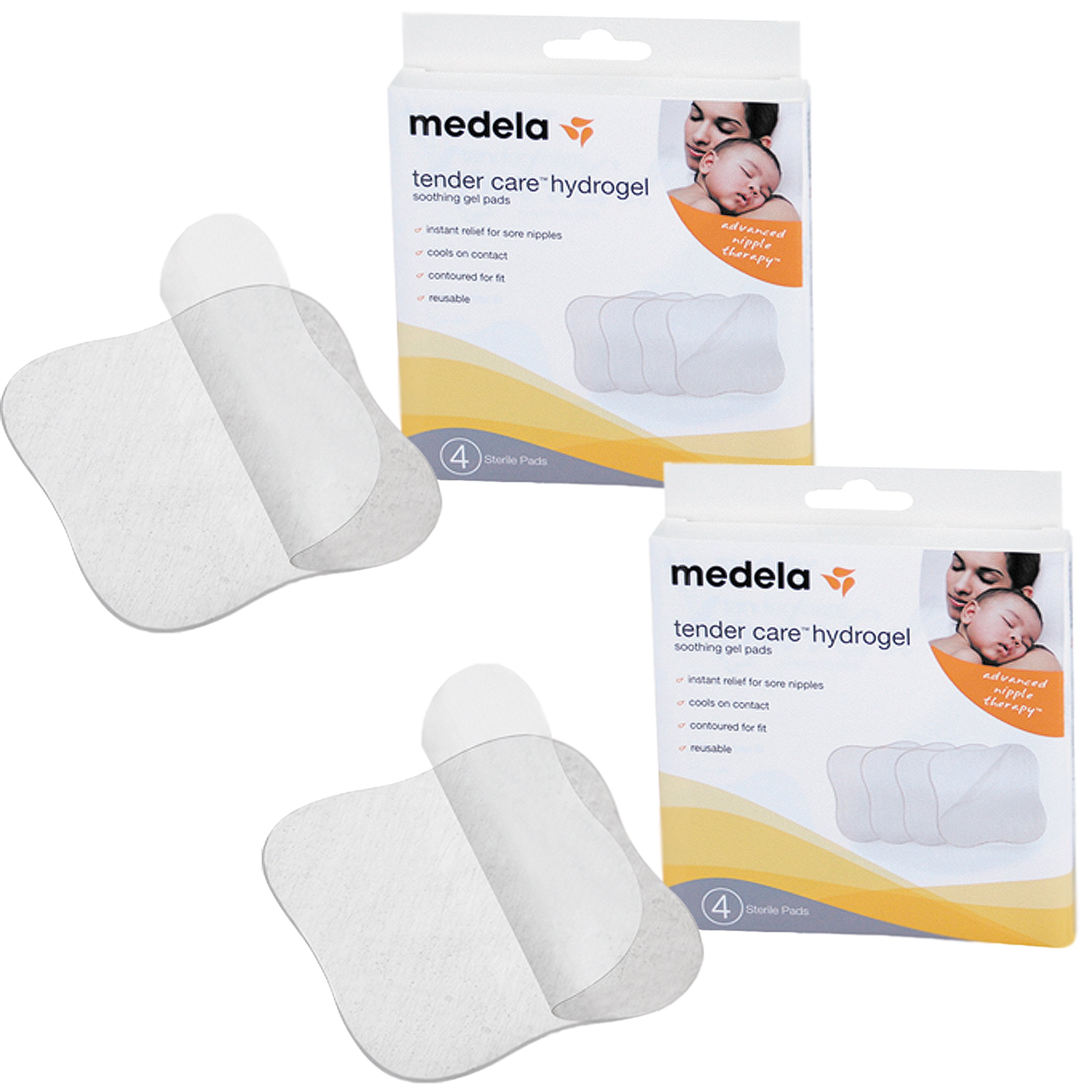 Almohadillas De Hidrogel Medela Tender Care, Reutilizables, Paquete De 2 - Venta Internacional.
