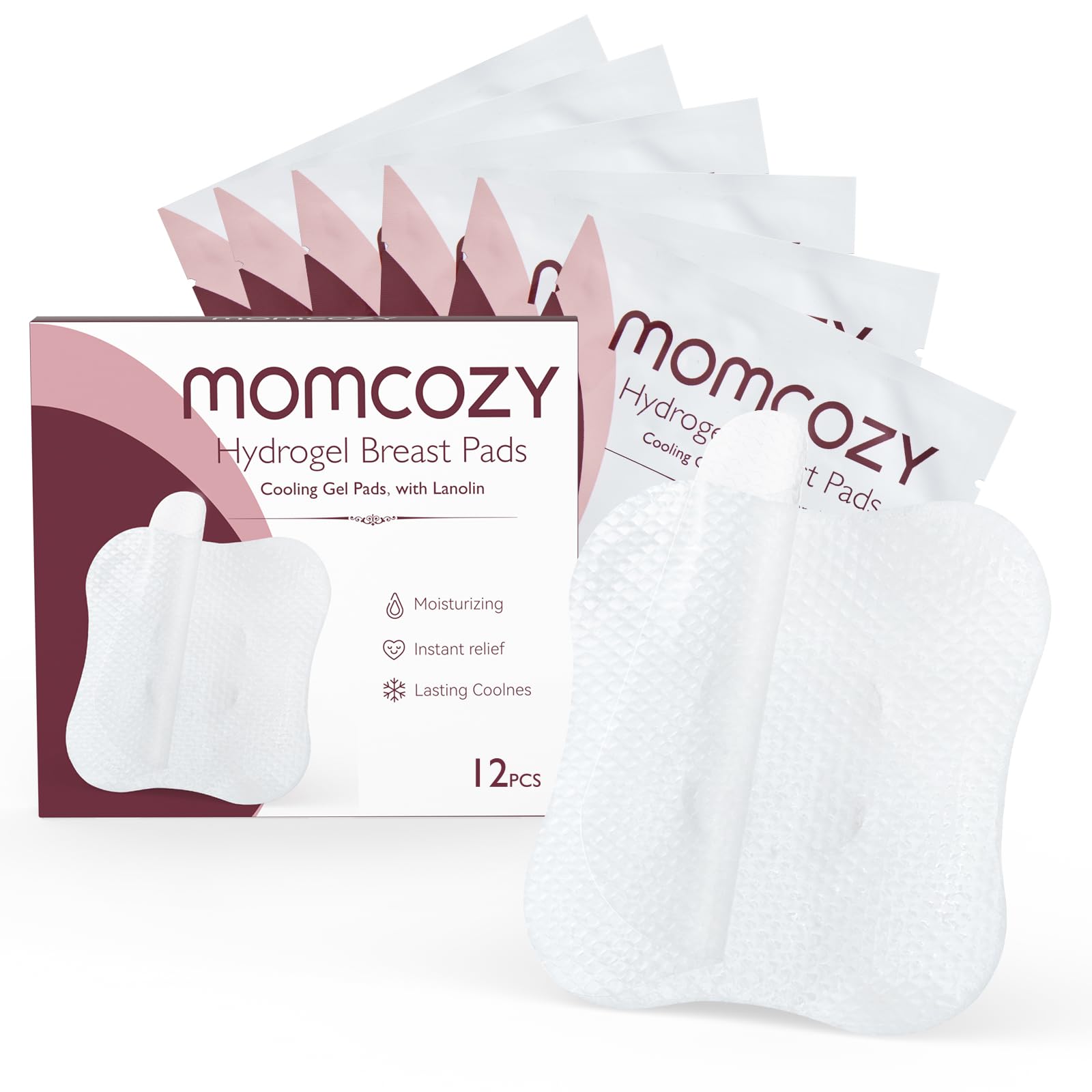 Almohadillas De Hidrogel Para Pezones Momcozy Soothies Gel Nursing, 12 Unidades - Venta Internacional.