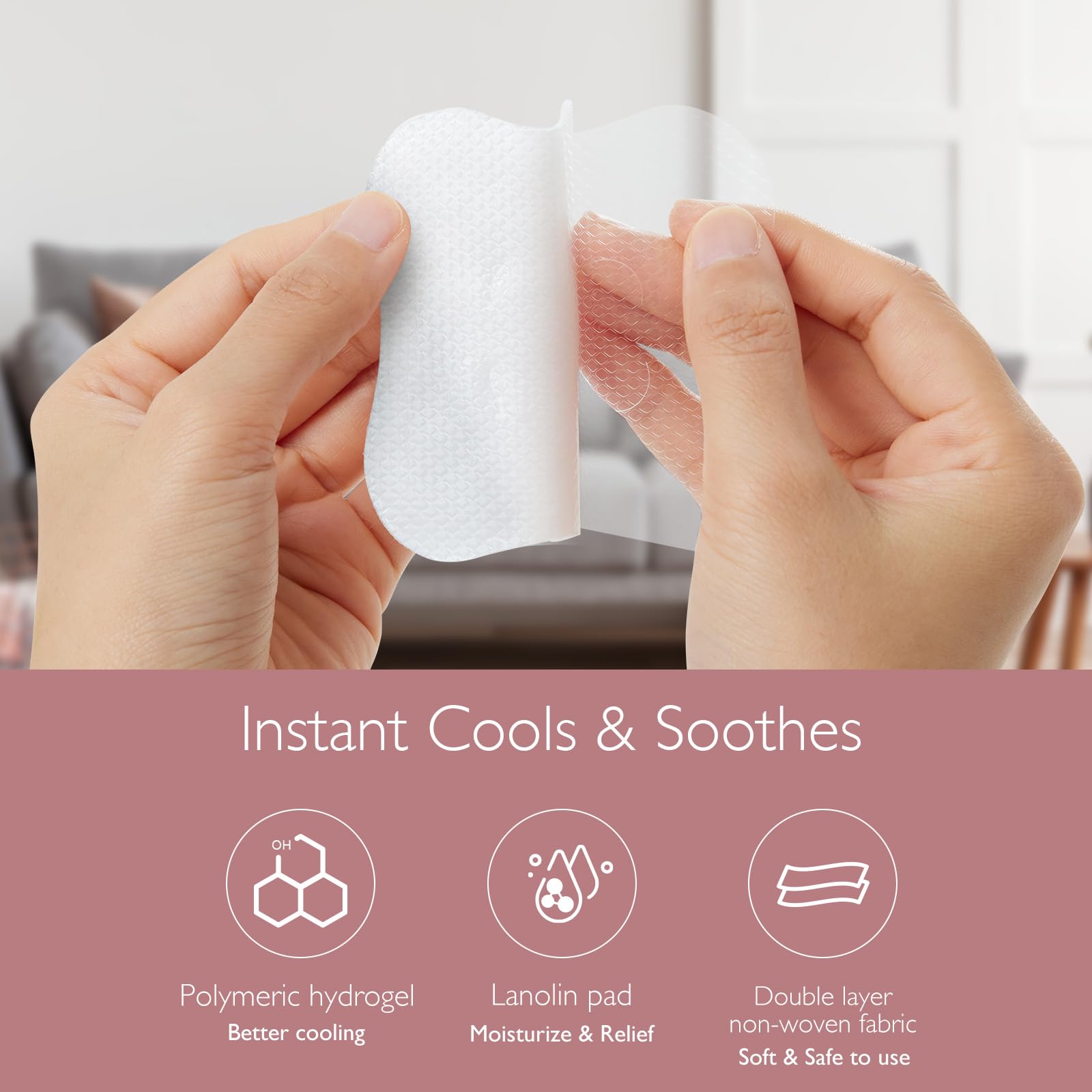 Foto 2 | Almohadillas De Hidrogel Para Pezones Momcozy Soothies Gel Nursing, 12 Unidades - Venta Internacional.