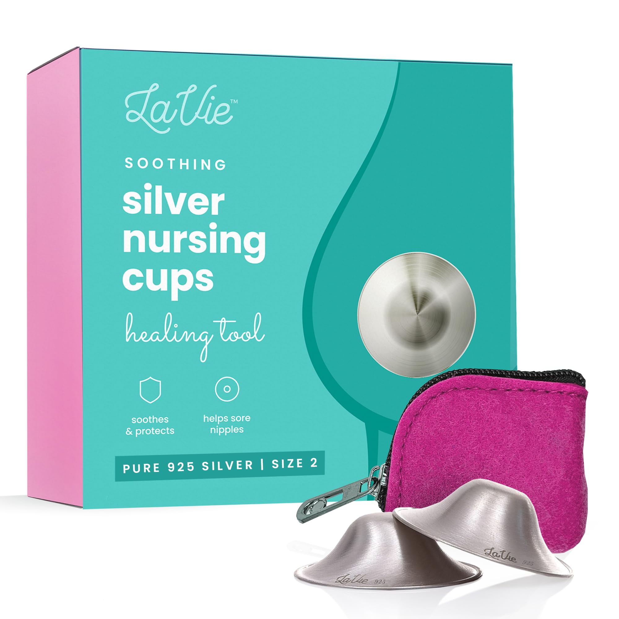 Foto 2 pulgar | Vasos De Lactancia Lavie Silver 925 Para Madres Que Amamantan - Venta Internacional.