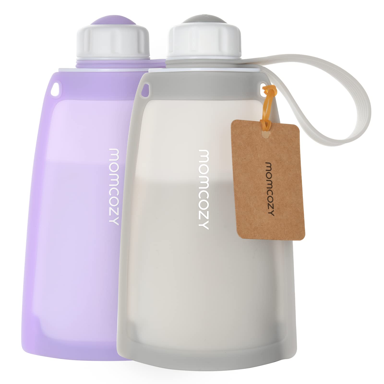 Foto 2 pulgar | Bolsas De Silicona Para Almacenar Leche Momcozy  Reutilizables  250 Ml (morado Claro Y Gris) - Venta Internacional.