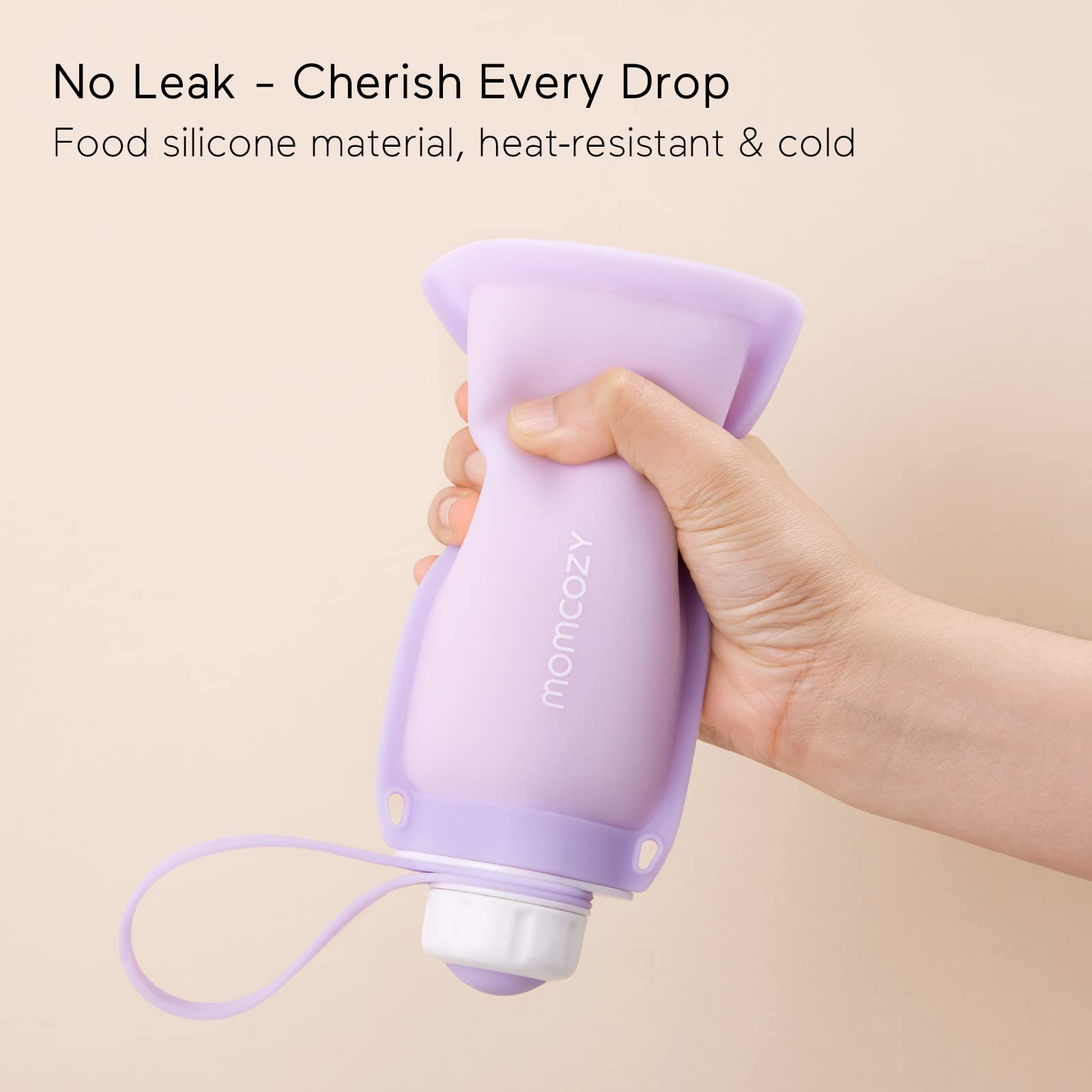 Foto 4 pulgar | Bolsas De Silicona Para Almacenar Leche Momcozy  Reutilizables  250 Ml (morado Claro Y Gris) - Venta Internacional.