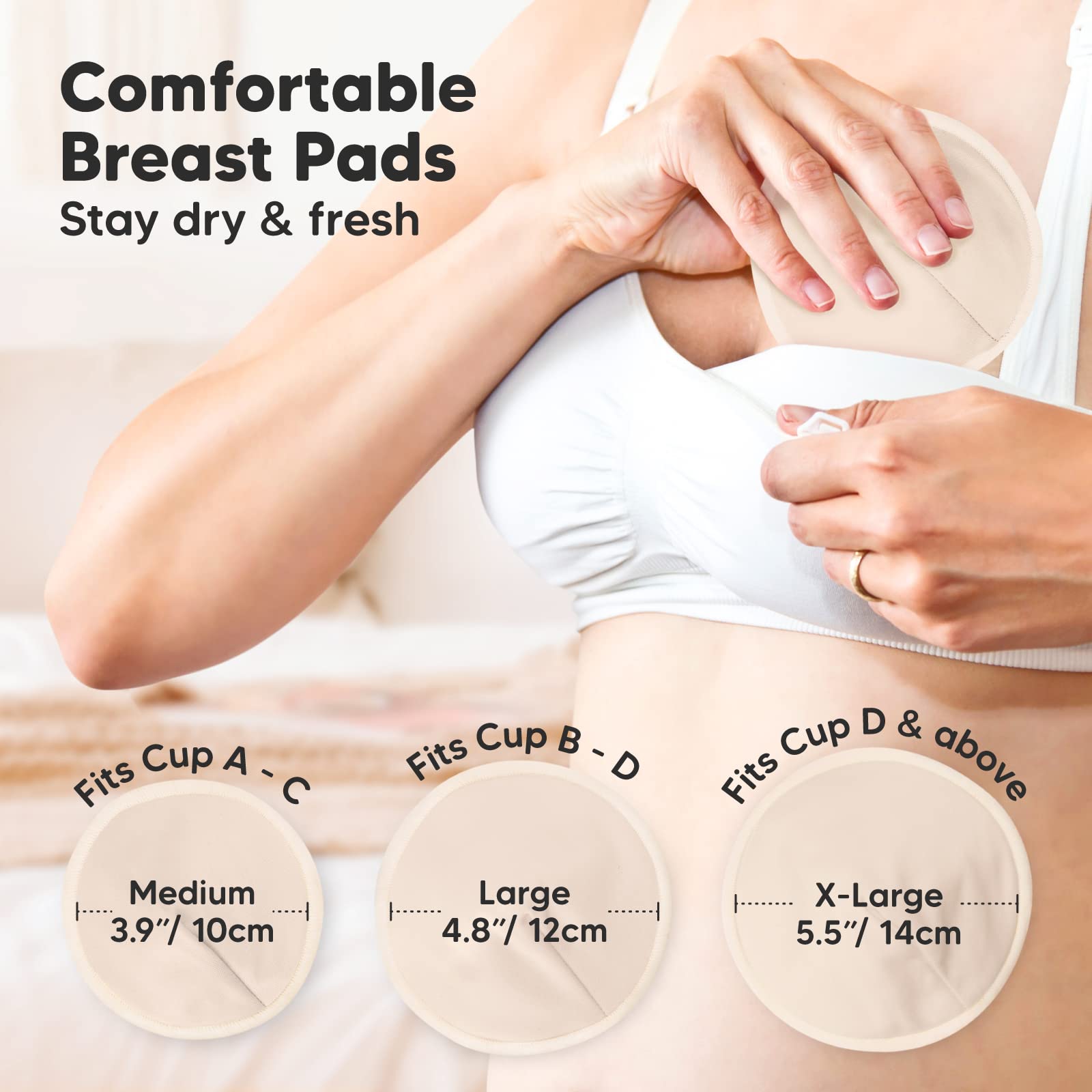 Foto 4 pulgar | Almohadillas de Lactancia Keababies Orgánicas 14 Piezas - Venta Internacional
