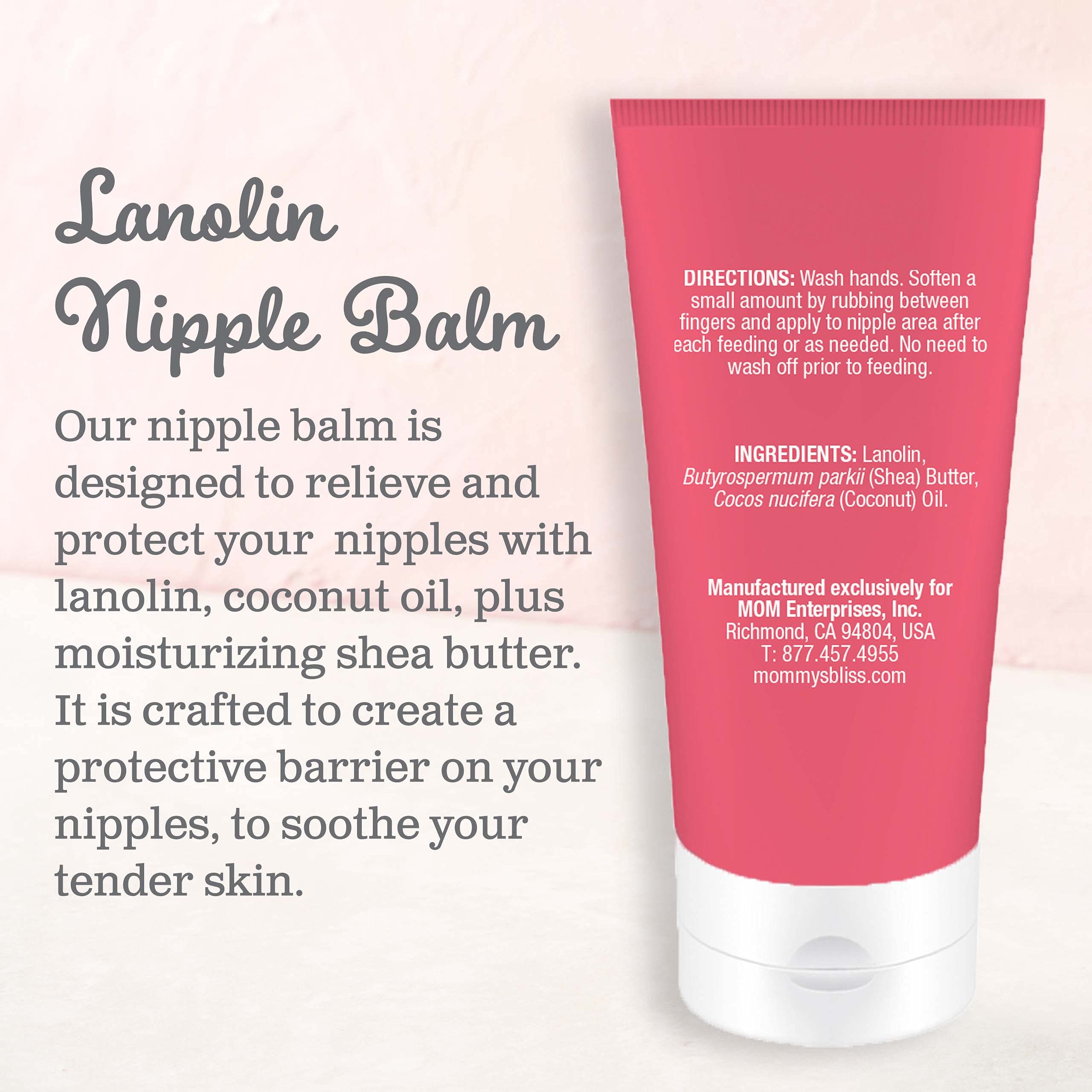 Foto 3 pulgar | Bálsamo Para Pezones Mommy's Bliss Lanolin Con Aceite De Coco Y Karité 60 Ml - Venta Internacional.