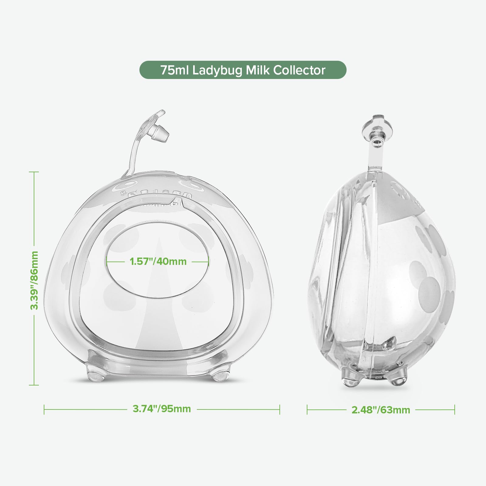 Foto 8 pulgar | Milk Collector Ladybug  75 Ml  2 Unidades De Silicona Sin Bpa - Venta Internacional.