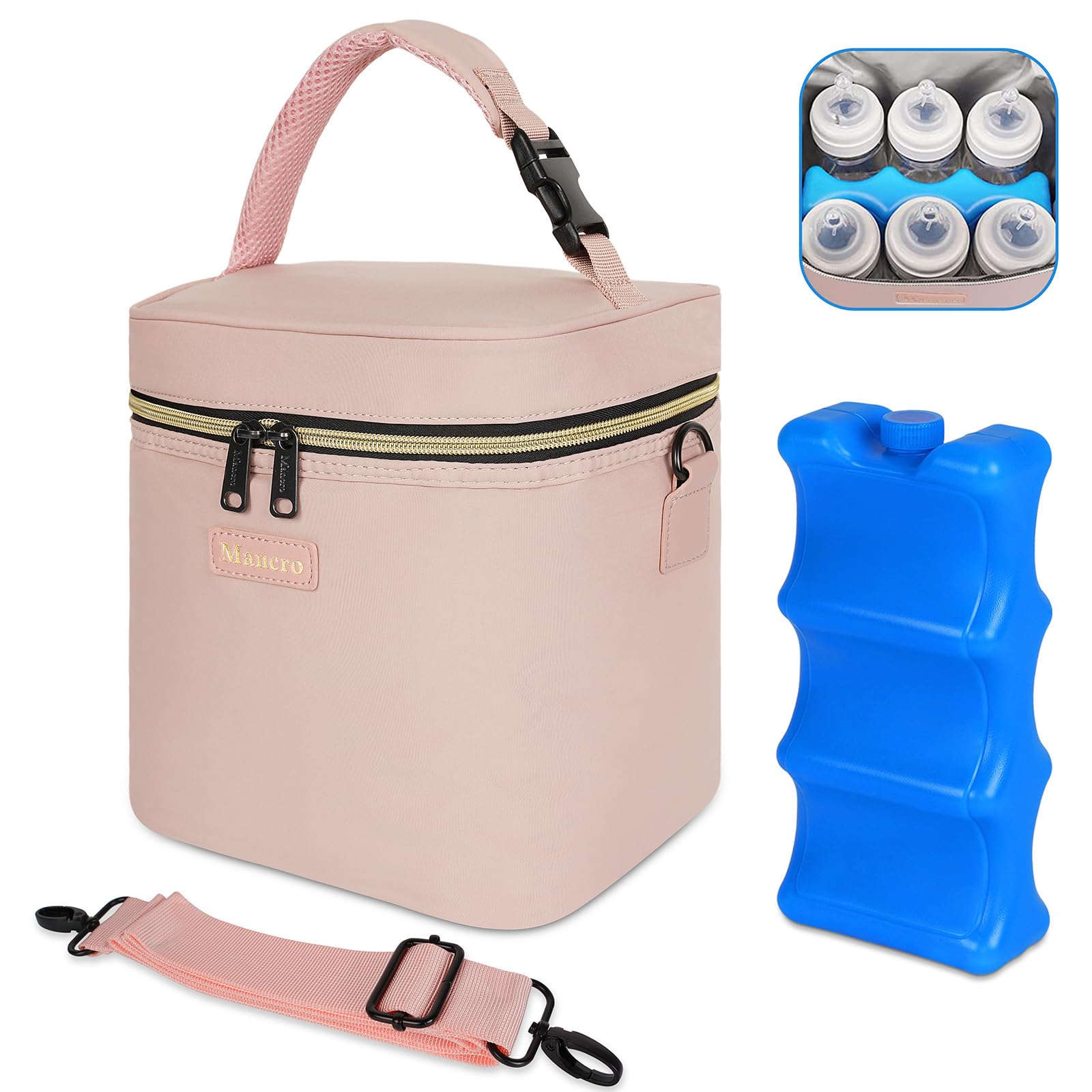 Foto 2 pulgar | Nevera Mancro Para Leche Materna Con Capacidad Para 6 Biberones De Hasta 270 Ml  Color Rosa - Venta Internacional.