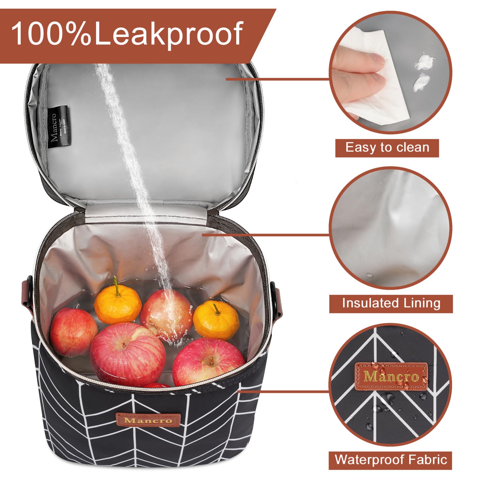 Foto 4 | Bolsa Refrigeradora Para Leche Materna Mancro Con Aislamiento Y Paquete De Hielo De 250 Ml X 6 - Venta Internacional.