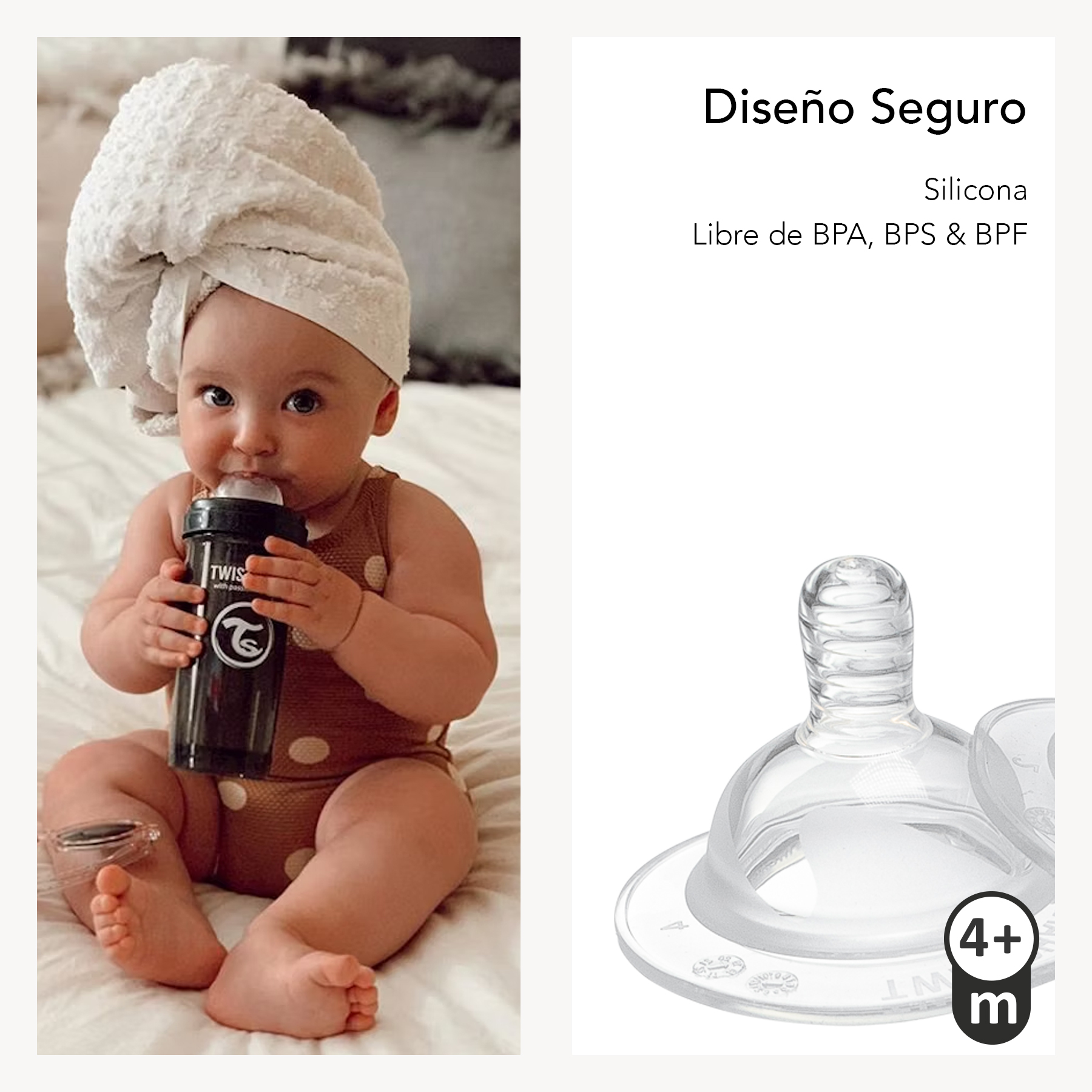 Foto 4 pulgar | Tetina Con Boquilla Twistshake 4+m 2pz