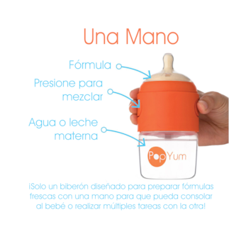 Foto 2 | Biberón Anticólico Popyum para Bebé para Mezclar Fórmula 5oz / 150 ml Paquete de 1 Pieza