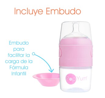 Foto 6 | Popyum Biberón Anticólico De Bebé Para Mezclar Fórmula 5oz / 150ml Paquete De 2 Piezas Rosa