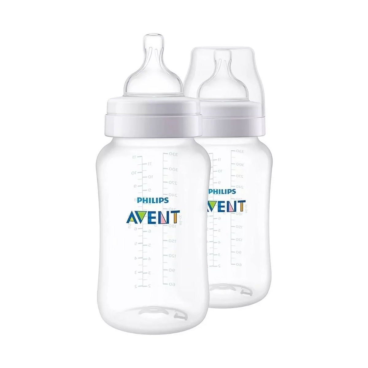 Biberón Avent Anticólicos 11 oz 2 Piezas