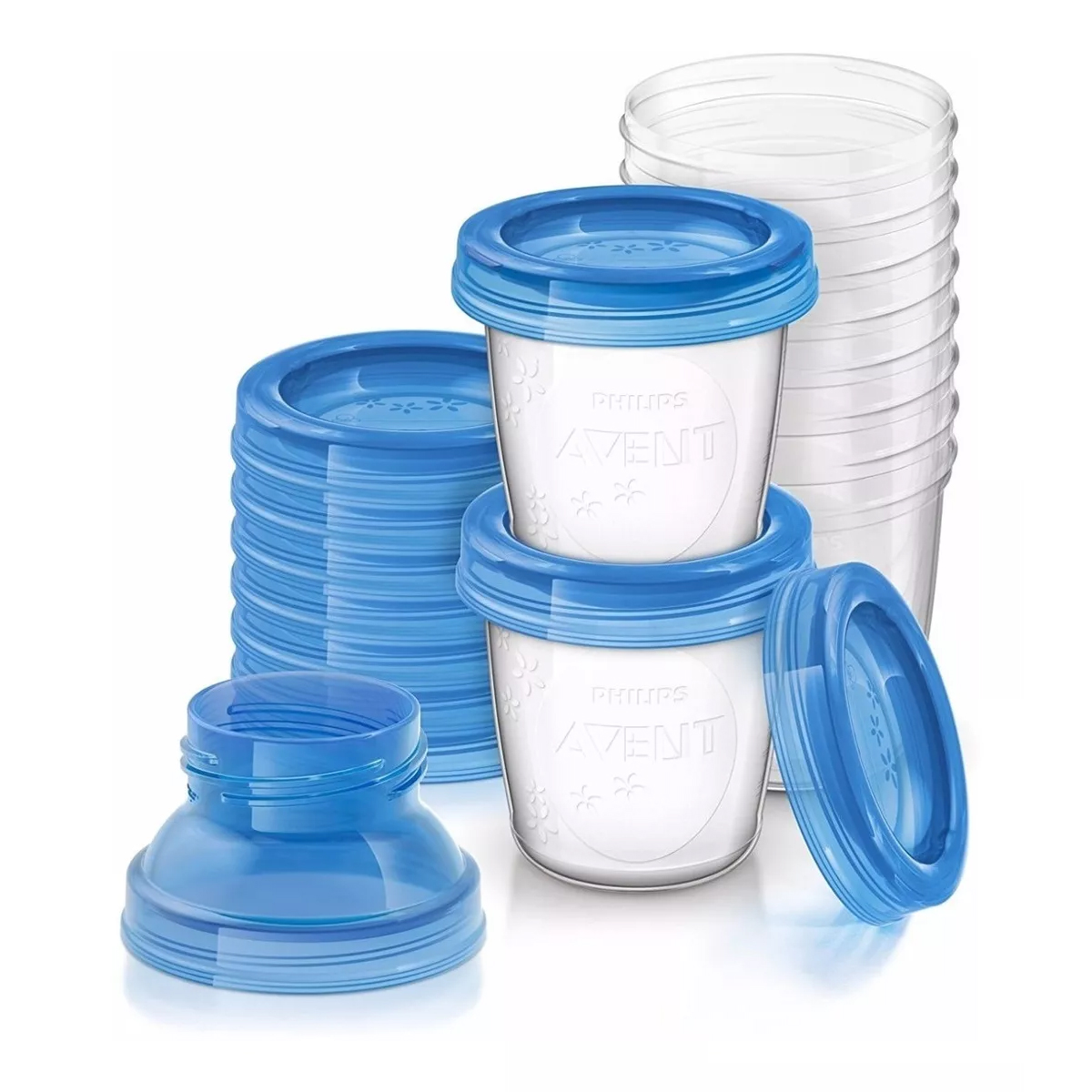 Vaso para Almacenar Leche Materna Avent 6 Oz 10 Piezas