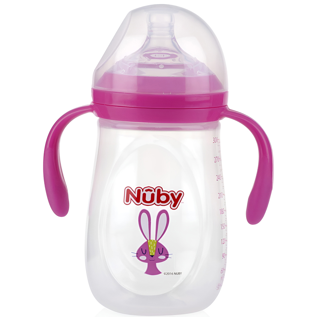 Biberón Nuby Simply Asas Ancho 10z Rosa