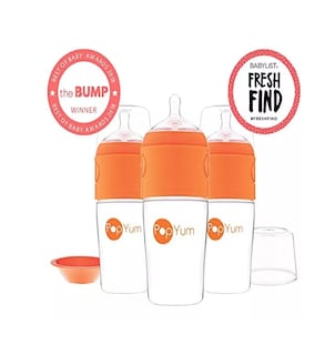 Foto 2 | Biberón Anti cólico para Bebé 9 Oz 3 Piezas color Naranja