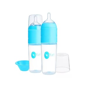 Foto 2 | Biberón Anti cólico Popyum para Bebé 9 Oz 2 Piezas color Azul