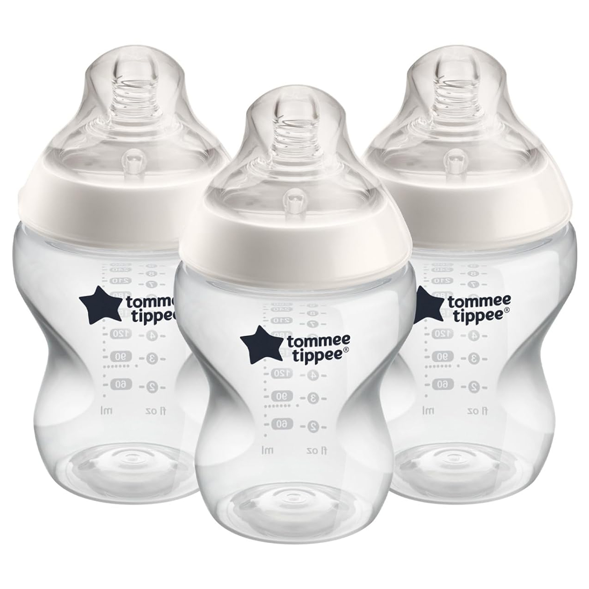 Foto 2 pulgar | Biberones Tommee Tippee Closer To Nature Transparentes 9 Oz 3 Unidades