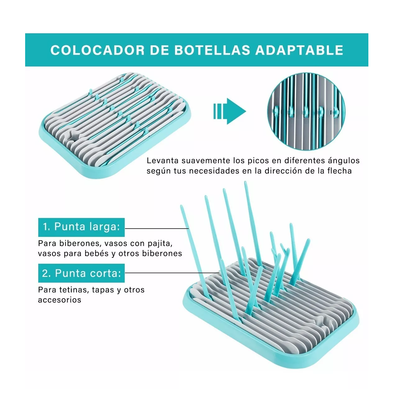 Foto 4 pulgar | Escurridor Belug Verde para Biberones