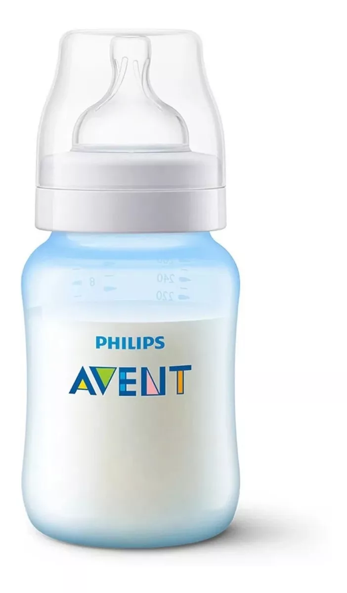 Biberón Anticólicos Avent Natural 9 Oz con Tetina Adicional