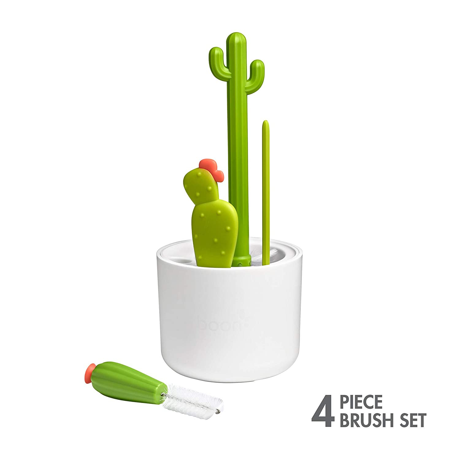 Foto 3 pulgar | Venta Internacional -Juego de Cepillo de Limpieza de Botellas  Boon Cacti 4 piezas Verde