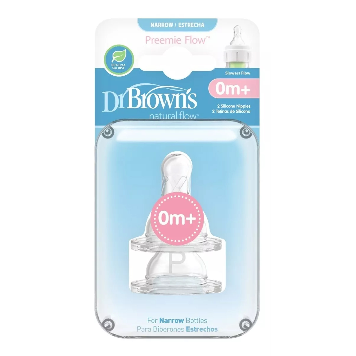 Foto 1 | Tetina Mamila Dr Browns Options+ Prematuro Estándar 2 Pzs
