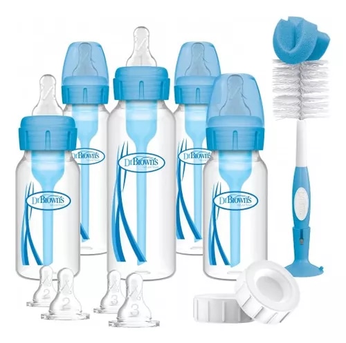 Set Biberones Dr Browns Options Estándar Con Escobillón Azul $1,344